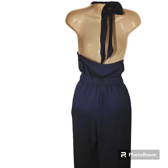 BCBG size M blue jumpsuit - Picture 2 of 3